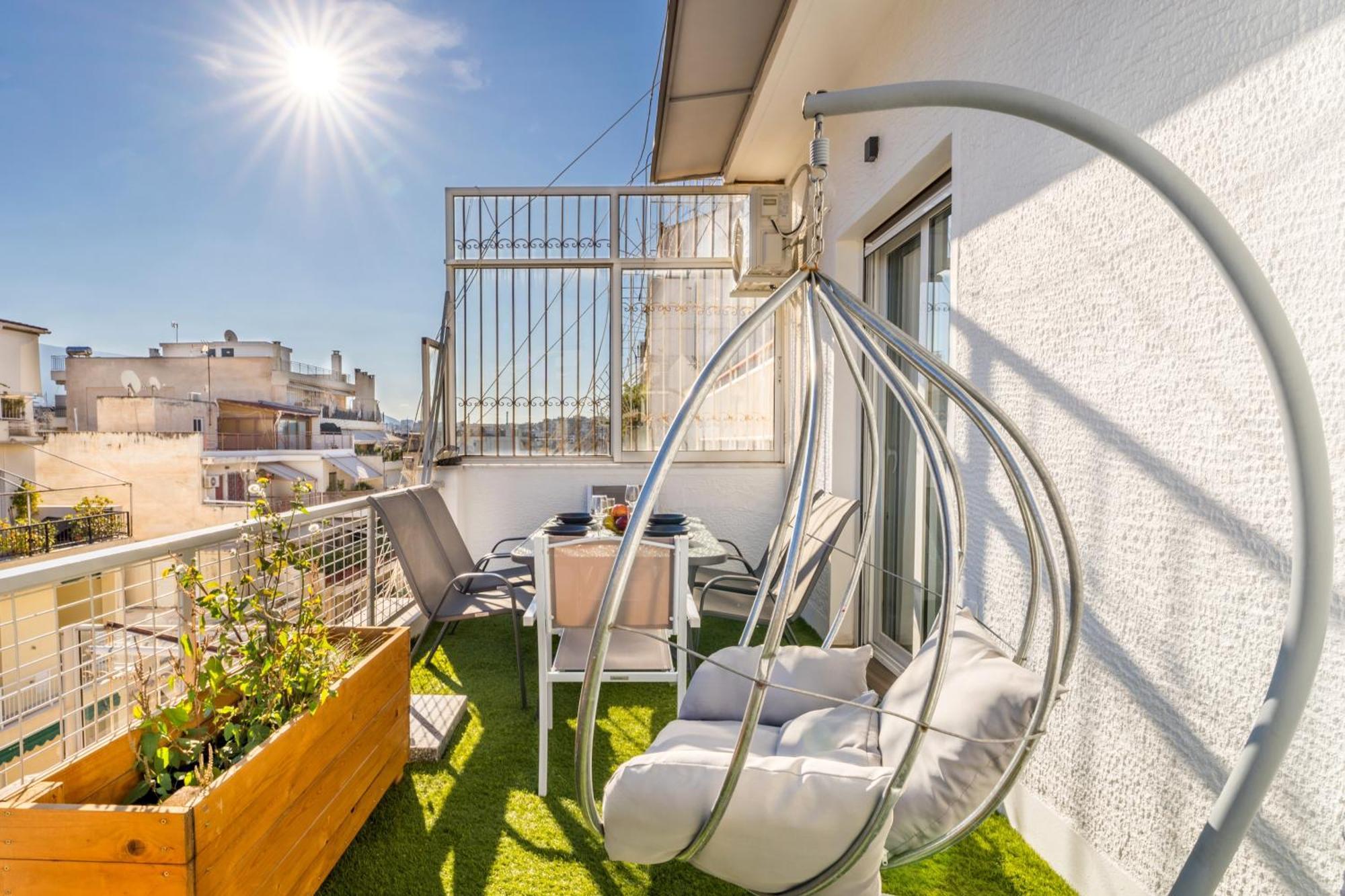 Blue Oasis - Jacuzzi Penthouse Lägenhet Aten Exteriör bild